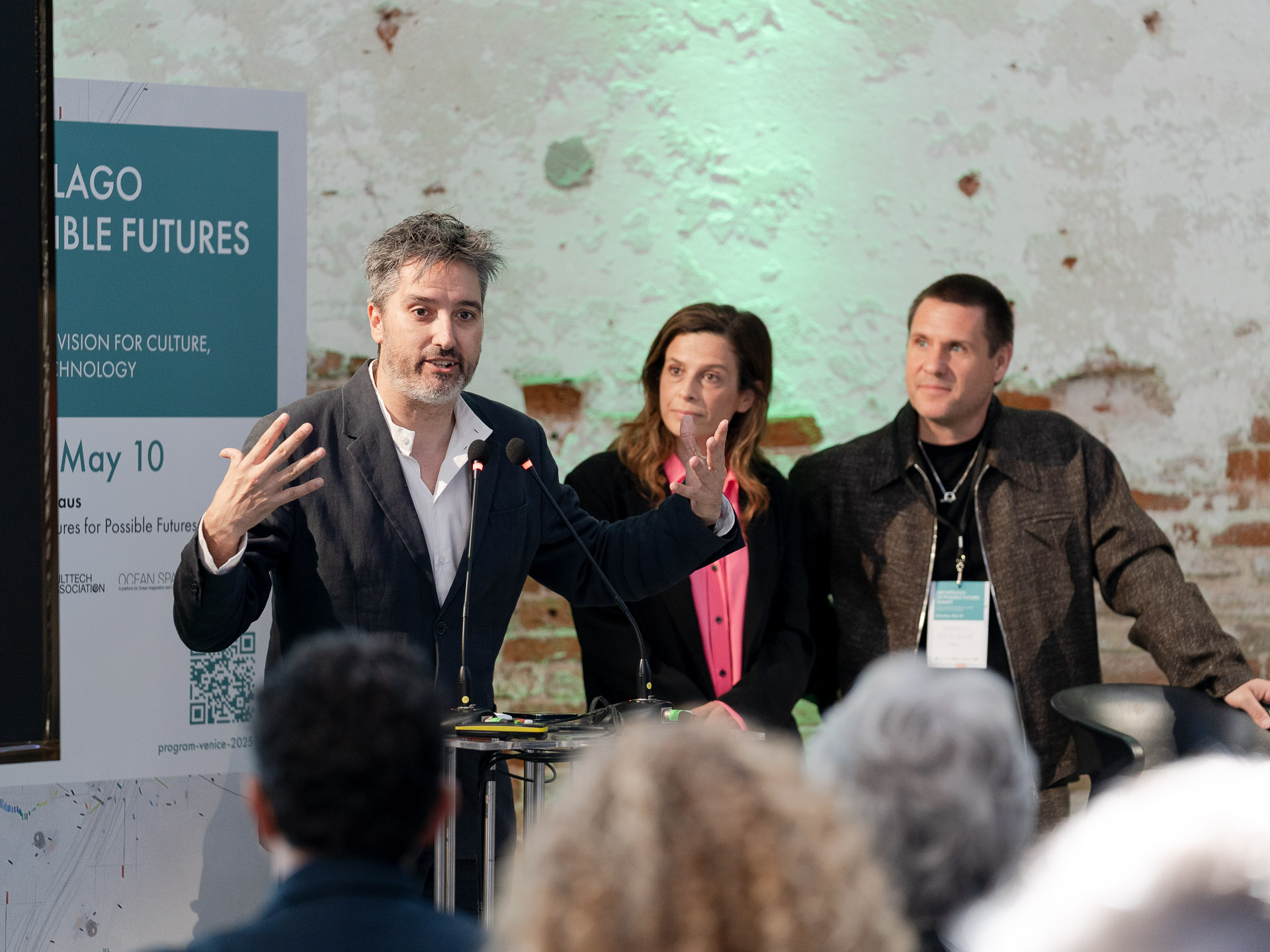 ▴ CJose Luis de Vicente, Francesca Bria and Markus Reymann open the event (Photos: Courtesy of Joe Habben).