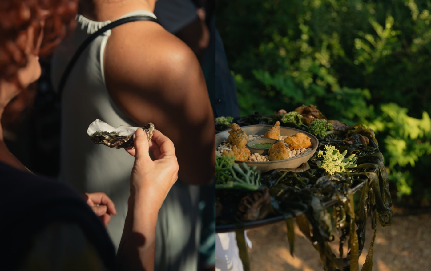 ▴ Chef-biologist Joana Duarte presented a regenerative, gluten- and lactose-free menu ‘Estuary Mouth’.